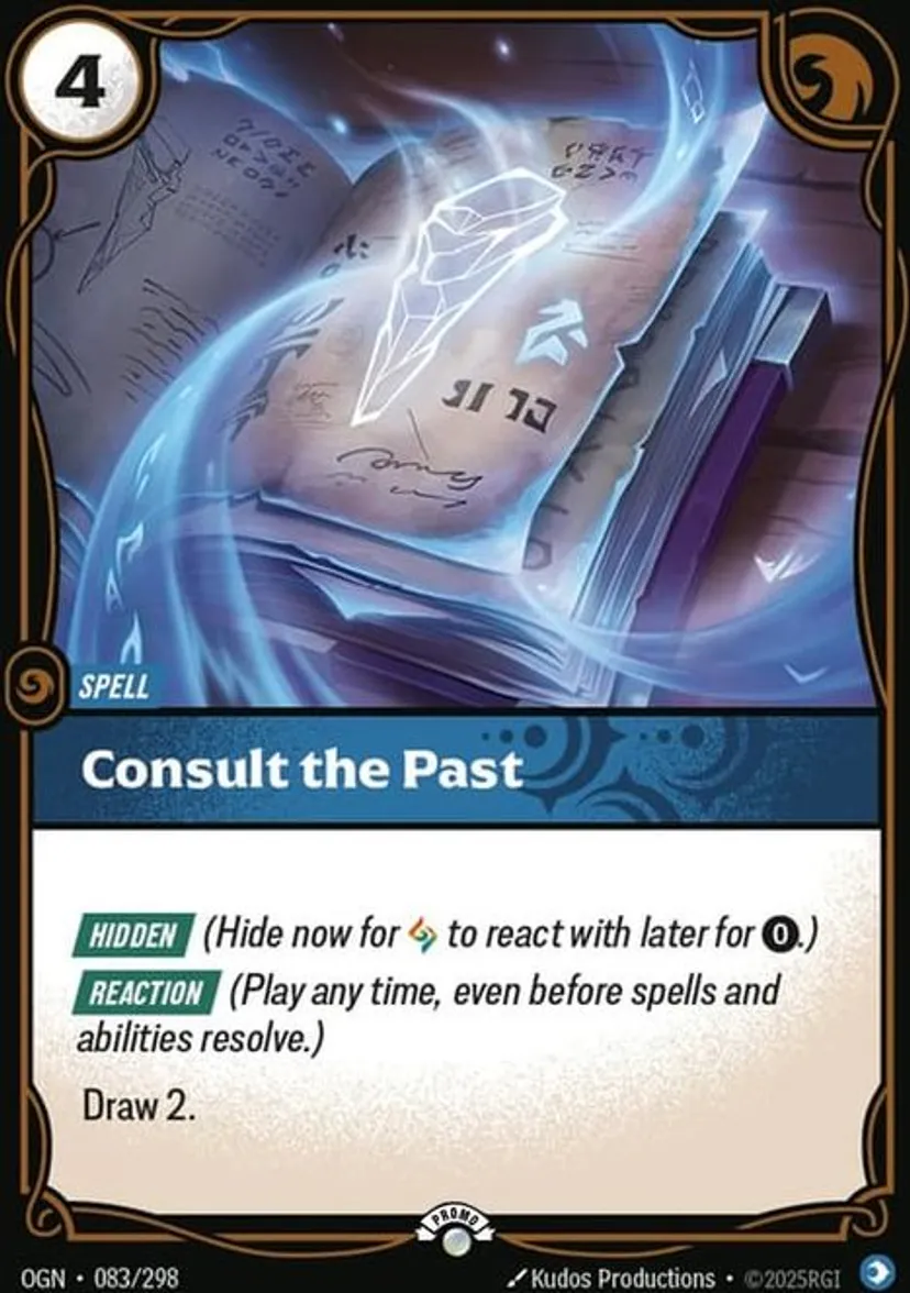 Consult the Past - OGN-083-p - Promotional Cards - Riftbound card